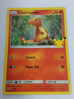 Charmander 9/25 Pokemon 25th Anniversary Mcdonalds Promo 2021 Holo Card LP - Image 1