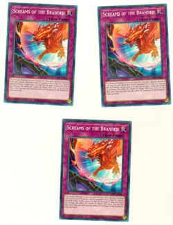 Set Of 3 Screams Of The Branded Lightning Overdrive 1st Edition Yugioh - Image 1