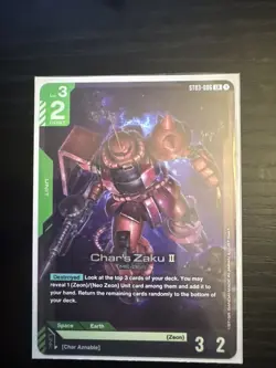 Gundam Card Game Zeon’s Rush Char's Zaku II ST03-006 LR - Image 1