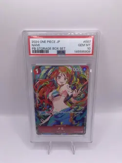 One Piece Card Game Nami #007 PB Storage Box Set JP Holo PSA 10 (2024) - Image 1