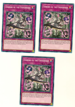 Set Of 3 Terrors Of The Underroot Lightning Overdrive 1st Edition Yugioh - Image 1