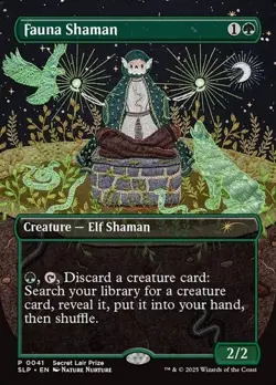 Fauna Shaman - Foil Extended Art Promo Secret Lair NM MTG - Image 1