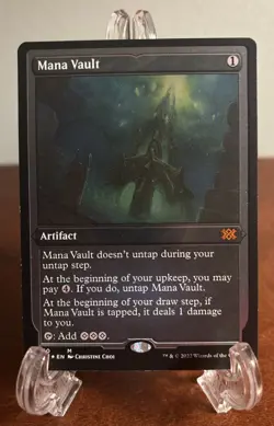 MTG Mana Vault Foil Etched Double Masters 2022 2X2 Magic The Gathering LP - Image 1