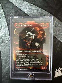 Kratos, God of War - Borderless 2207 non foil - Secret Lair: PlayStation- NM MTG - Image 1
