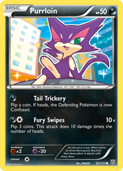 Purrloin 82/135 Common | Plasma Storm | Pokemon Card - Image 1