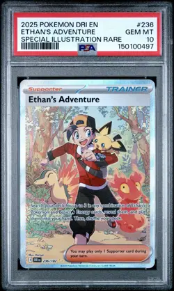 Pokemon TCG Ethan's Adventure Sir 236/182 Destined Rivals PSA 10 Gem Mint - Image 1
