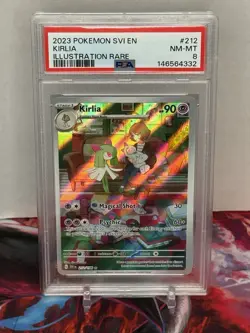 The Pokemon Company Kirlia 212/198 SV01 IR Holo Eng PSA 8 Illustration Rare - Image 1