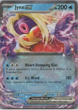 Jynx ex 124/165 Double Rare 151 Pokemon Near Mint - Image 1