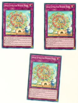 Set Of 3 Amaze Attraction Wonder Wheel Lightning Overdrive 1st Edition Yugioh - Image 3