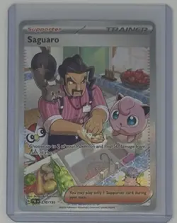 Pokemon TCG Saguaro 270/193 SV02: Paldea Evolved Special Illustration Rare NM - Image 1