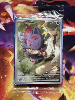 2025 Pokemon—N's Zorua #189 Scarlet & Violet Promos—(Pokemon Center) [Sealed] - Image 1