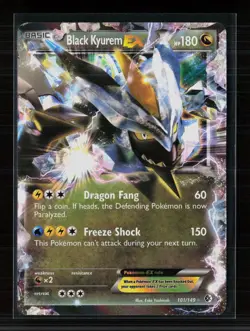Pokemon 2012 Boundaries Crossed Black Kyurem EX FA #101/149 - Image 1