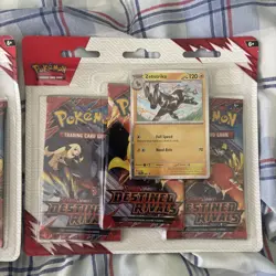 POKEMON TCG DESTINED RIVALS ZEBSTRIKA & KANGASKHAN BLISTER PACK SET X2 *SEALED* - Image 3
