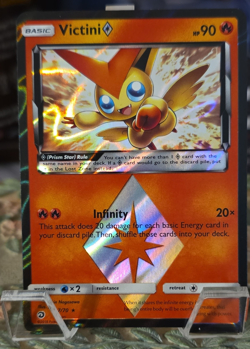 Pokemon TCG Victini Prism Star Holo HP90 Dragon Majesty Prism Rare 7/70 2018 - Image 1