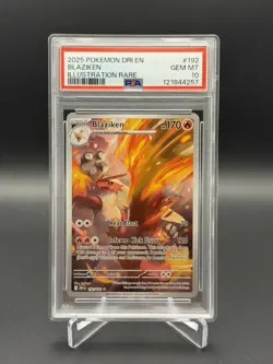 Blaziken 192/182 Illustration Rare Dri En-destined Rivals Pokemon PSA 10 - Image 1