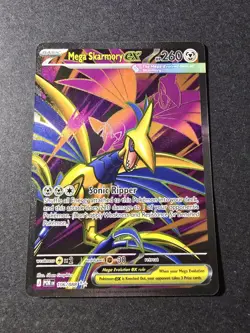 Mega Skarmory EX 106/088 Full Art Ultra Rare Pokemon Perfect Order NM - Image 1