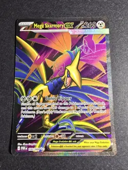 Mega Skarmory EX 106/088 Full Art Ultra Rare Pokemon Perfect Order NM - Image 2