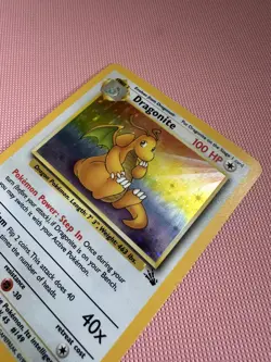 Dragonite 4/62 Fossil Holo Holographic Rare Vintage WOTC 1999 Pokemon Near Mint - Image 5