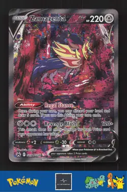 2023 Pokemon SWSH Crown Zenith GG54/GG70 Zamazenta V - Image 1
