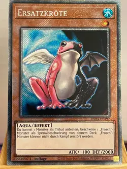 Ersatzkrote RA03-DE197 Platinum Secret Rare Deutsch NM YUGIOH - Image 1