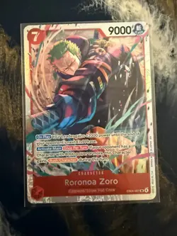 One Piece Card Game Roronoa Zoro SR Holo EB04-007 English - Image 1