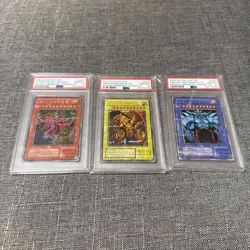 PSA 10 Slifer G4-01 Obelisk G4-02 Ra G4-03 Secret Rare Promo YuGiOh Japanese Old - Image 1