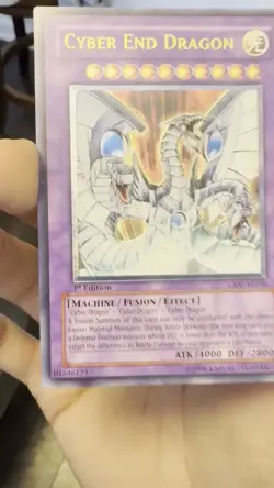 Yugioh Cyber End Dragon ASIAN ENGLISH Ultimate Rare 1st Edition CRV-AE036 - Image 2