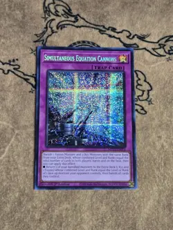 Yugioh Simultaneous Equation Cannons MP25-EN076 1st Ed Prismatic Secret Rare NM - Image 1