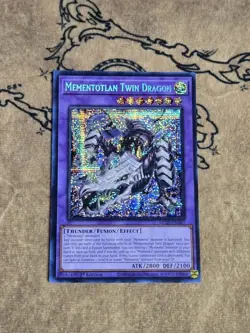 Yugioh Mementotlan Twin Dragon MP25-EN067 1st Edition Prismatic Secret Rare NM - Image 1