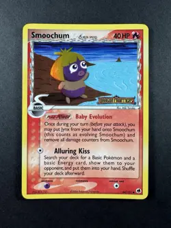 Smoochum δ Species 64/101 Stamped Pokemon EX Dragon Frontiers Reverse Holo NM - Image 1
