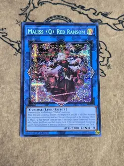 Yugioh Maliss Q Red Ransom MP25-EN125 1st Edition Prismatic Secret Rare NM - Image 1