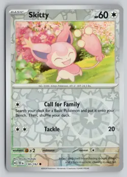 SKITTY 130/162 COMMON TEMPORAL FORCES POKEMON REVERSE HOLO NM - Image 1