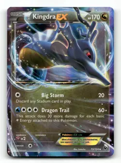 Kingdra EX 73/124 - Fates Collide - Pokemon Card LP - Image 1