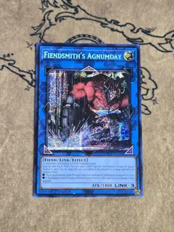 Yugioh Fiendsmith's Agnumday MP25-EN109 1st Edition Prismatic Secret Rare NM - Image 1