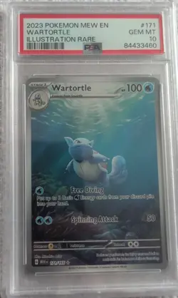 Pokemon 151 Schillok Wartortle 171/165 Englisch PSA 10 - Image 1