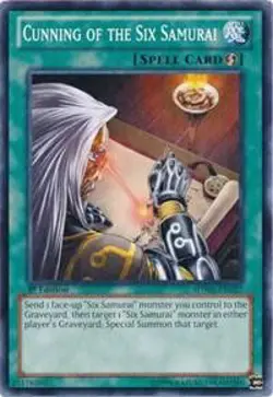 Cunning of the Six Samurai SDWA-EN027 Samurai Warlords Yu-Gi-Oh 1st Edition NM/M - Image 1