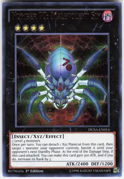 Number 70: Malevolent Sin DUSA-EN014 Duelist Saga Yu-Gi-Oh 1st Edition NM - Image 1