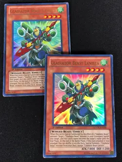 Yugioh Gladiator Beast Lanista LCGX-EN252 1ST Ultra x2 (MP) - Image 1