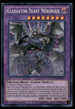 Gladiator Beast Nerokius 2015 Mega-Tins Mega Pack MP15-EN051 Yugioh LP - Image 1