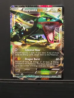 Pokemon TCG Rayquaza EX Ultra Rare Card 85/124 Dragons Exalted - Image 1