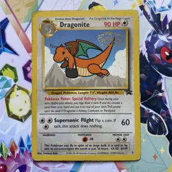 Pokemon TCG Dragonite 5 Black Star Promo Card WB First Movie 1999 - Image 1