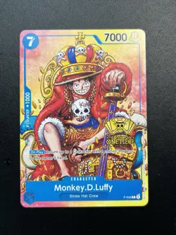 Monkey.D.Luffy P-043 2nd Anniversary Stamped Promo One Piece TCG - English Card - Image 1