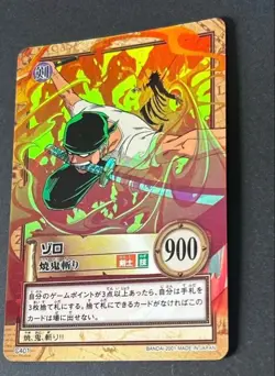 PREORDER Zoro C401 Holo One Piece Hyper Battle Carddass Card Vintage 2001 Japan - Image 2