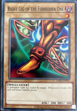 Right Leg of the Forbidden One [LDK2-ENY07] Common UNL Edition YuGiOh TCG Card - Image 1