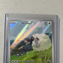 Pokemon TCG Sword & Shield Hop's Wooloo & Lugia V Holo Cards Lot + Gold Banknote - Image 3