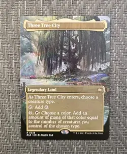 Three Tree City #338 - Borderless - Bloomburrow - BLB MTG - NM/MINT - Image 1