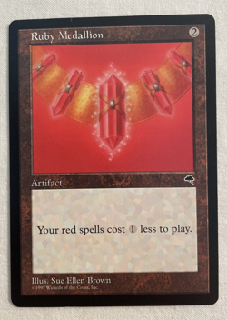 1x Ruby Medallion Tempest MTG Magic the Gathering NM - Image 1
