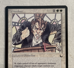 1x Preacher The Dark Regular MTG Magic the Gathering LP - Image 2