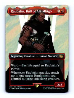 2025 MTG Final Fantasy Raubahn, Bull of Ala Mhigo (Borderless Surge Foil) #0533 - Image 1