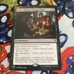 Black Market Connections Commander Legends Battle For Baldur's Gate NM Unplayed - Image 1
